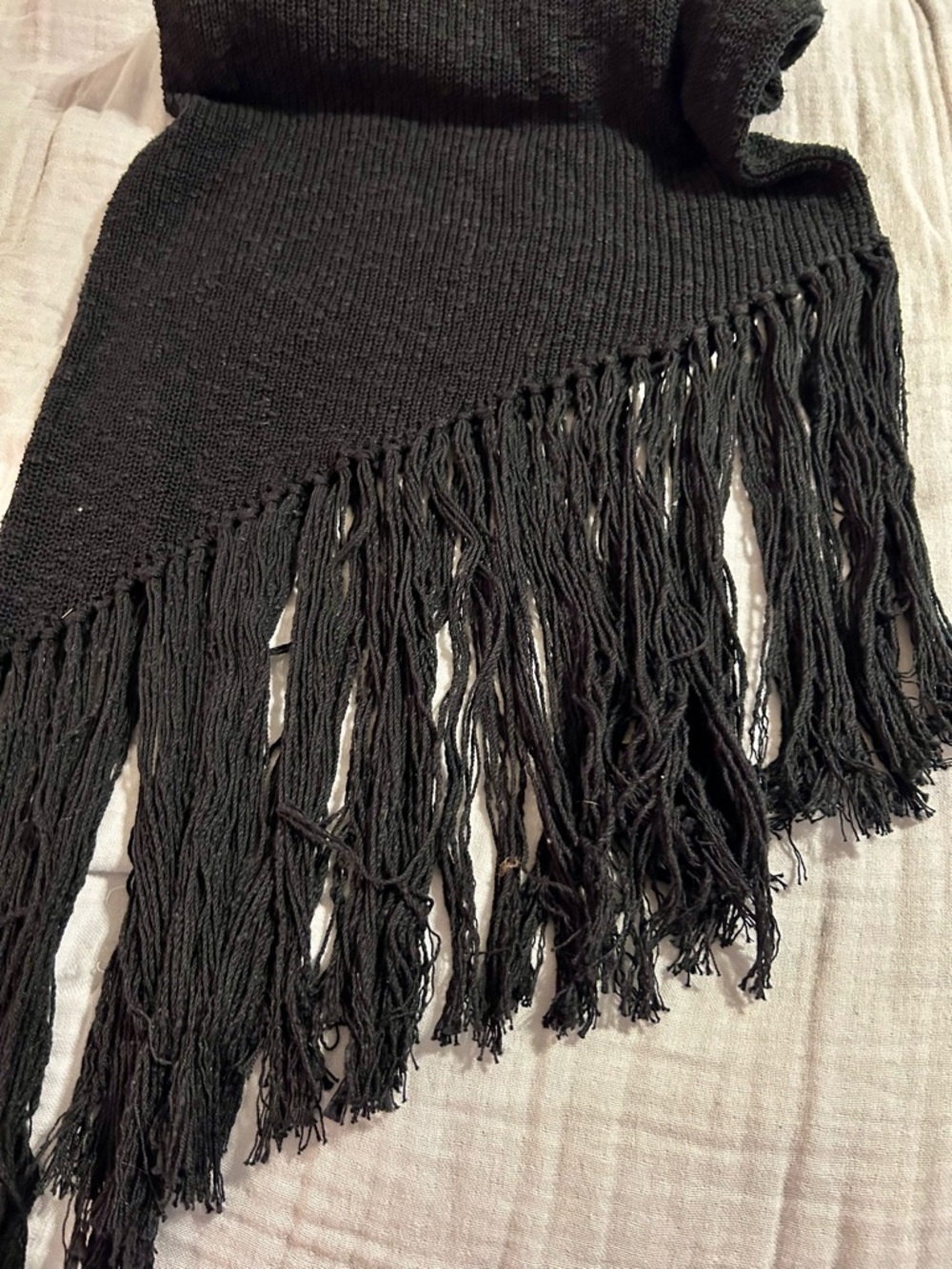 Rails Women’s Cotton Black Rylee Dress Sleeveless Fringe Asymmetrical Sz M NEW - Picture 11 of 11
